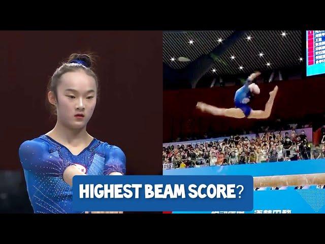 Zhou Yaqin  - GOLD HUGE 15,466 Beam Final - Chinese Nationals 2024