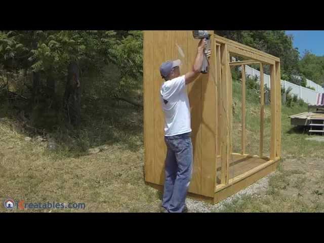 How To Build A Lean To Shed - Part 3 - Siding Install