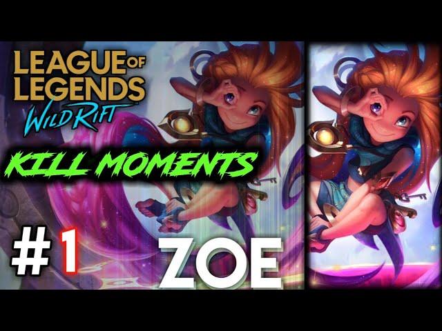 WILD RIFT LOL | ZOE MOMENTS =1 #shorts #lolwildrift #lolwr