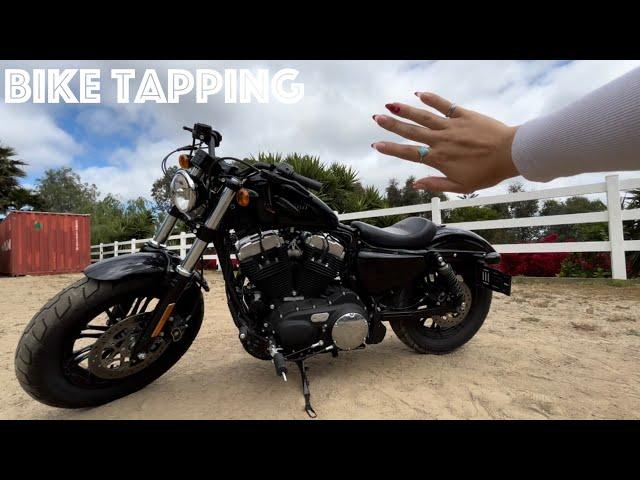 ASMR: Tapping On A Harley Davidson Motorcycle 