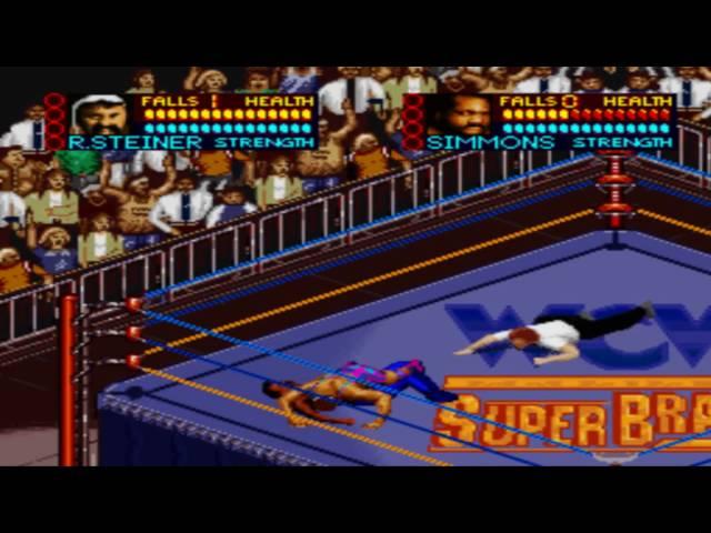 WCW Superbrawl SNES: All Finishers in Widescreen HD!