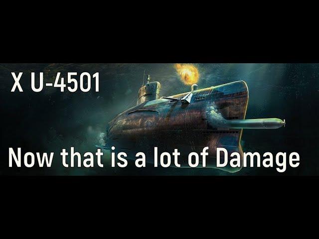 World of Warships - U-4501 Replay, now that is a lot of Damage