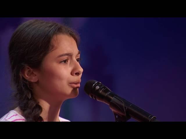 Laura Bretan  13 Year Old Opera Singer Gets the Golden Buzzer   America's Got Talent 2016 Auditions