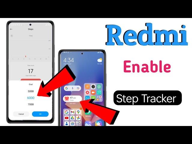 how to enable step tracker in redmi | apps vault step tracker