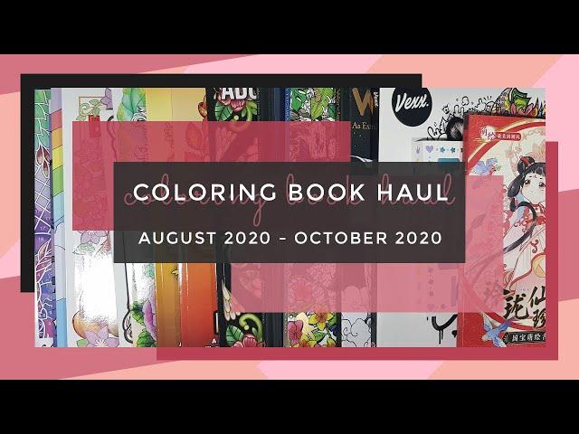 New Coloring Books - August 2020 to October 2020 || Adult Coloring Book Haul