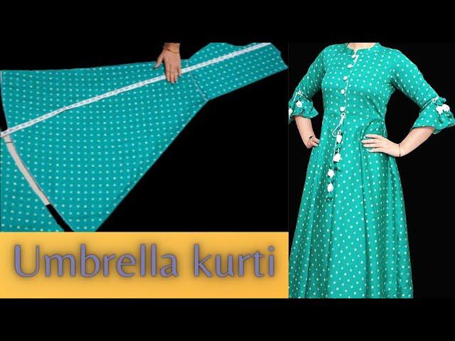 Umbrella Cut Kurti cutting and stitching || Fab Stitch #sewing #kurti #umbrella