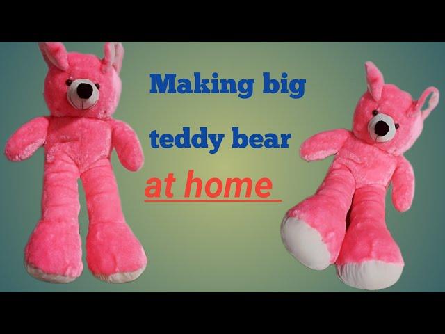 Memorial bear...soft toy teddy bear make at home ....