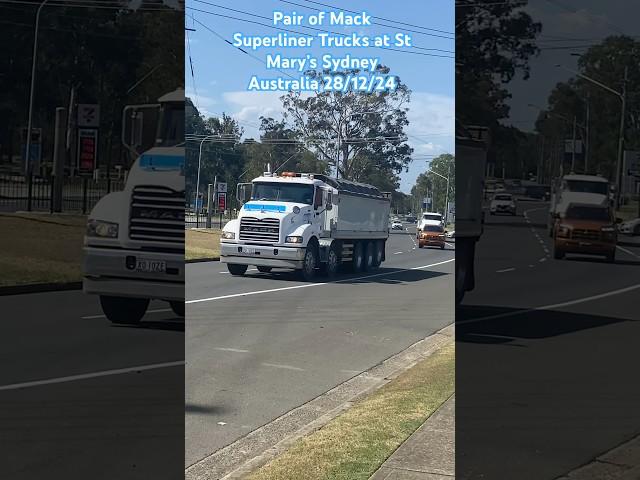 Mack Superliner Trucks at St Mary’s Sydney Australia 28/12/24 #trucks #sydney #australia #shorts