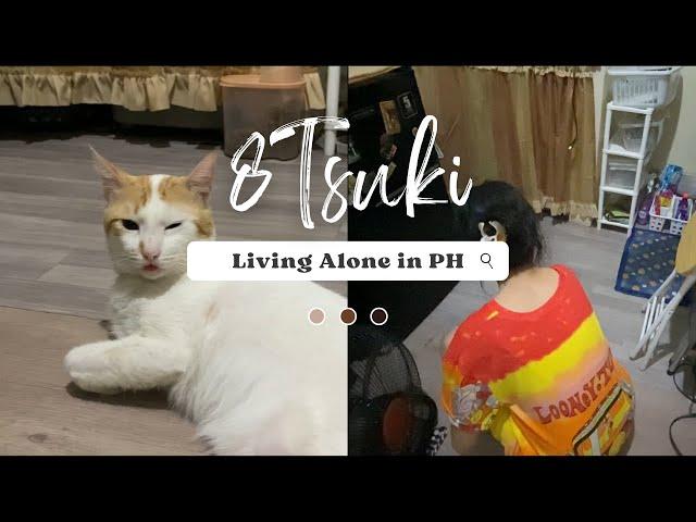 life of a female living in a ₱4500/month apartment, breakfast, household chores | silent vlog