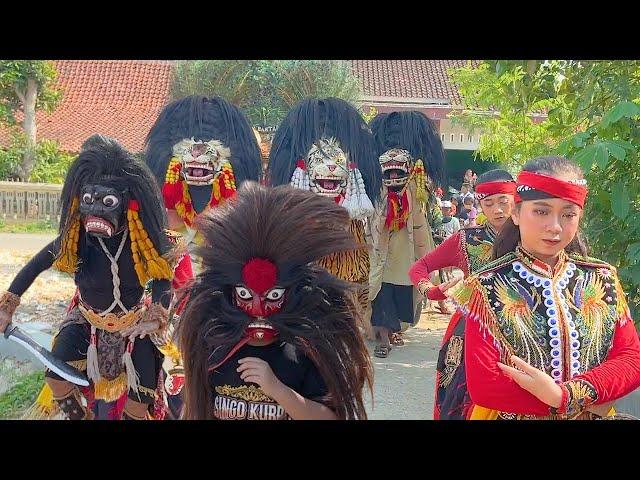 Meriah !! Arak Arakan Barongan Blora Reog Ponorogo Live Kaliceper Seni Barong SINGO KUBRO