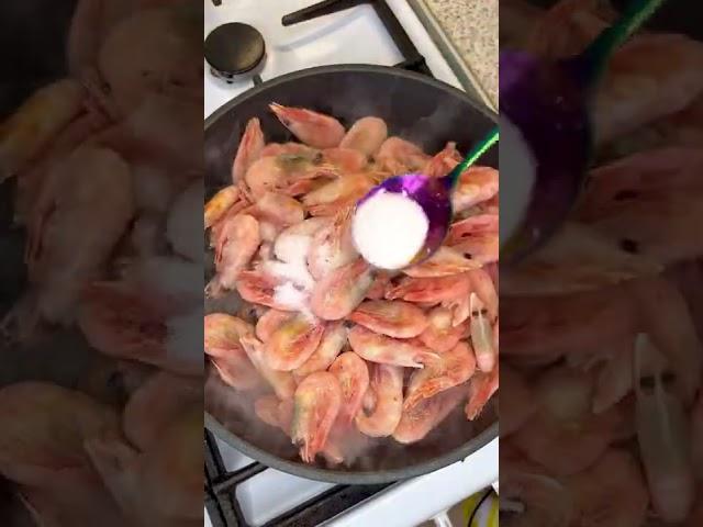 Вкусные креветки  с чесноком  Быстрый рецепт!