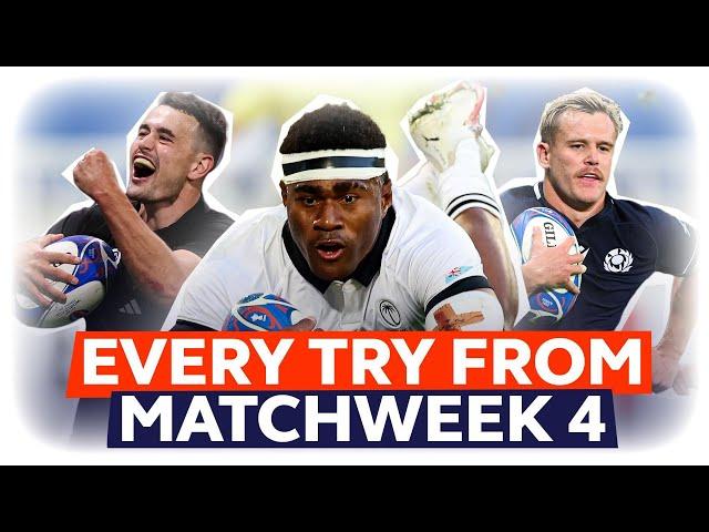 Every Rugby World Cup 2023 try from the Matchweek 4!