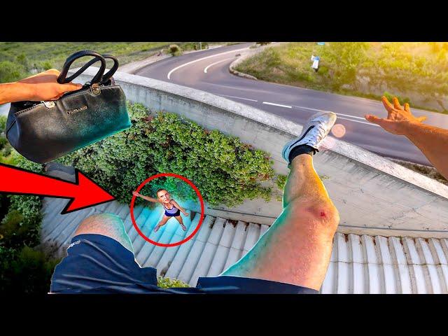 I STEAL HER HANDBAG (Epic Parkour Chase)