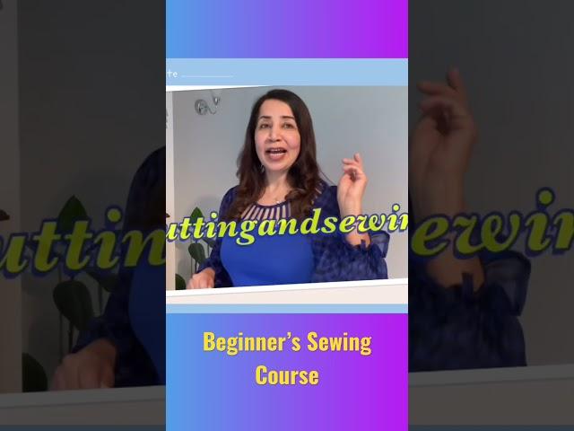 If you ️ Sewing- Join my Beginner’s Sewing Course!