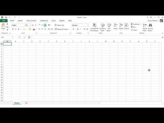 Microsoft Excel 2013 Tutorial - 1 - Introduction