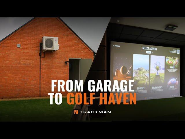 Garage Makeover | Trackman Home Golf Simulator