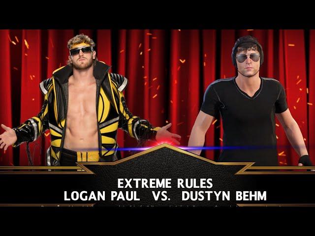 WWE 2K22 Dustyn Behm Nova-Kane vs Logan Paul