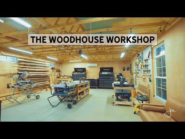 Welcome to The Woodhouse WORKSHOP! (Workshop Build and Shop Tour!!!)