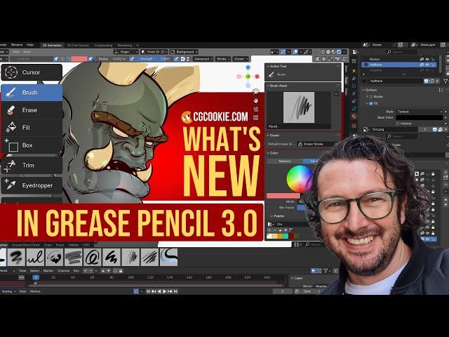 What's new in Blender's Grease Pencil 3.0?