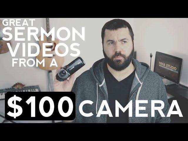 Budget Sermon Video Setup [with $100 Camcorder]