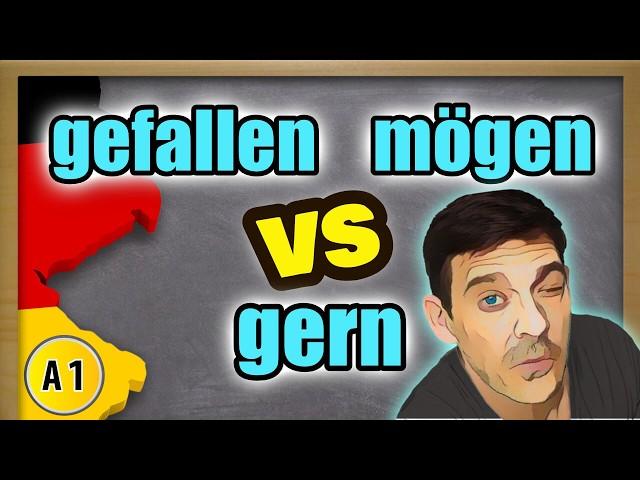 How to say 'LIKE' in German and the difference between "gefallen" & "mögen" 