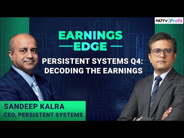 Earnings Edge | Persistent Systems | CEO Sandeep Kalra Decodes Results | NDTV Profit