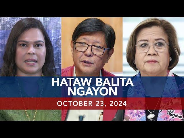 UNTV: Hataw Balita Ngayon | October 23, 2024