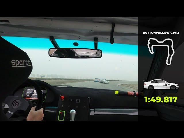BMW E46 M3 @ Buttonwillow CW13 - 1:49.817