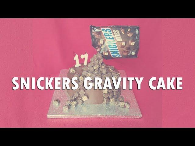 Easy Gravity Snickers Chocolate Cake Decorating