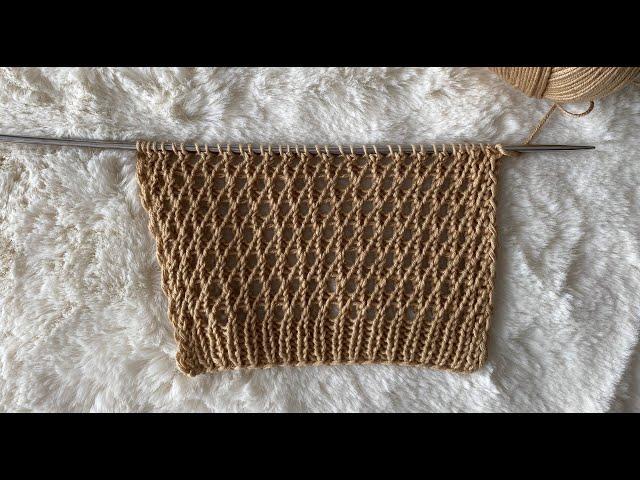 Çok hızlı ilerleyen kolay yazlık örgü model anlatımı/Knitting pattern