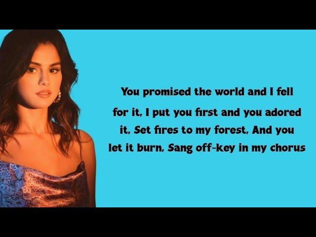 Selena Gomez - Lose You To Love Me (lyrics)