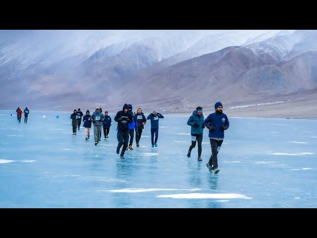 PANGONG FROZEN LAKE MARATHON 2023. The World’s Highest Frozen Lake Marathon!!