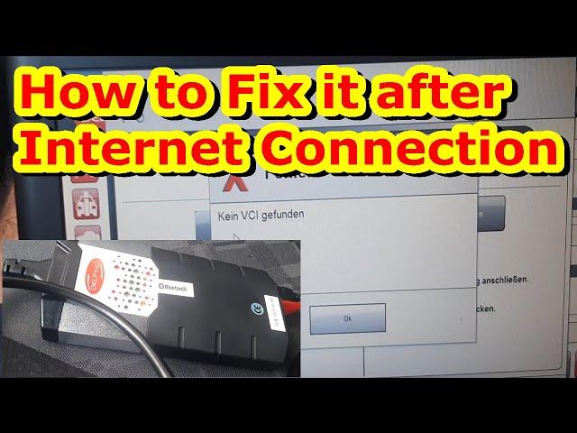 Delphi Clone ds150e repair. How to Fix it after Internet Connection NO VCI FOUND