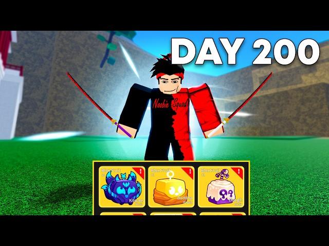 I Survived 200 Days in Blox Fruits!