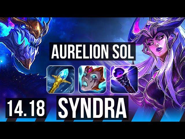 AURELION SOL vs SYNDRA (MID) | 2500+ games, 13/3/7 | NA Master | 14.18