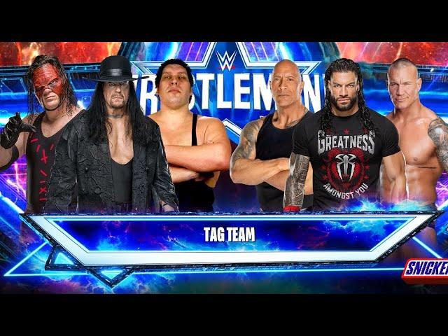 Undertaker Kane & Andre The Giant vs. Roman Reigns The Rock & Randy Orton | Tag Team Match