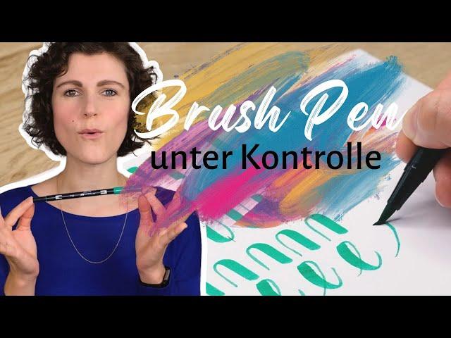 So hältst du deinen Brush Pen richtig!  Brushlettering lernen