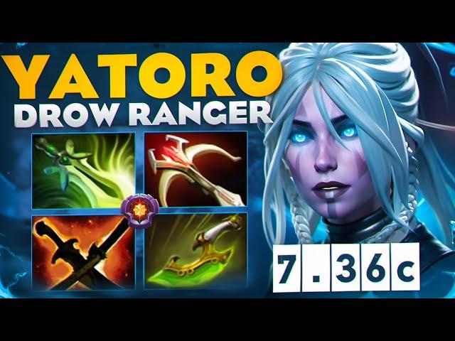 Yatoro УНИЧТОЖАЕТ ПРОТИВНИКОВ НА ДРОВКЕ В СЛОЖНОЙ ИГРЕ| Drow Ranger 7.36c