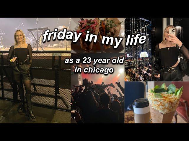 friday in my life VLOG in chicago: concert with my boyfriend and trying gluten free crepes