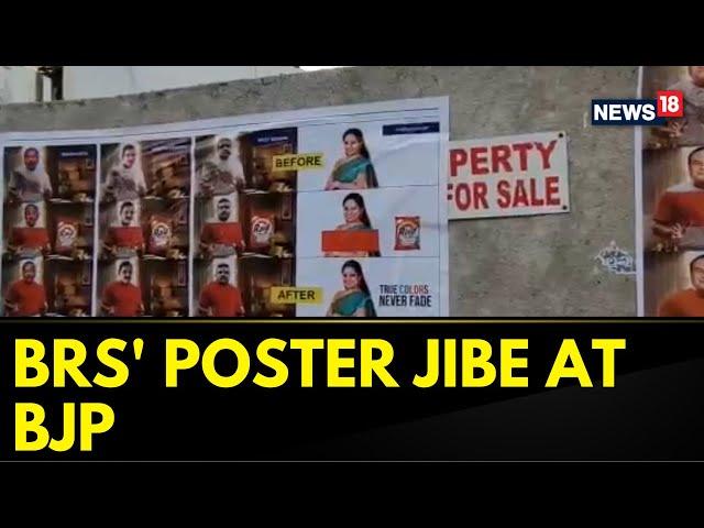 Delhi News | Ahead Of Questioning Of K Kavitha By ED, BRS Slams BJP Via Poster Jibe | News18