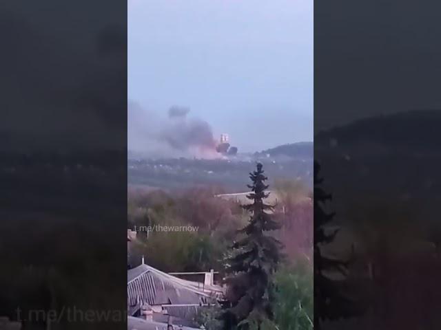 Russian's Ammunition storage exploding at occupied by LNR (Lughansk) territory, Irmene