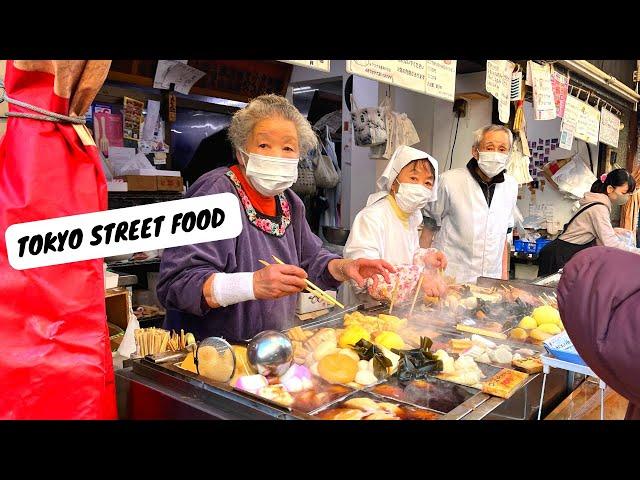 JAPANESE STREET FOOD - Tokyo street food tour | Authentic street food in Japan