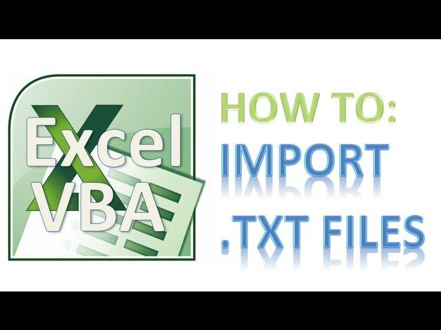 How to Import Text (.txt) Files Into Excel - Excel VBA Tutorial - Awesome!!