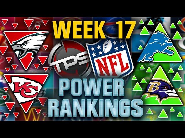 2024 NFL Power Rankings! Week 17 Edition! (Separating the Real Teams From Mahomes Ankle Sprain Ones)