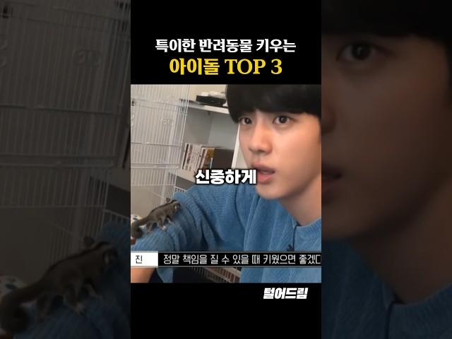 특이한 반려동물 키우는 아이돌 TOP3