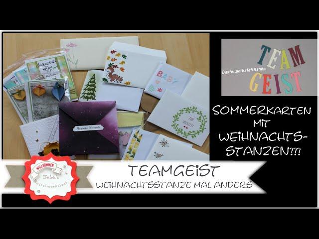 Teamgeist - Kartenideen mit Weihnachtsstanzen für Sommer / Herbstkarten uvm. Stampin'Up!  Kartenidee