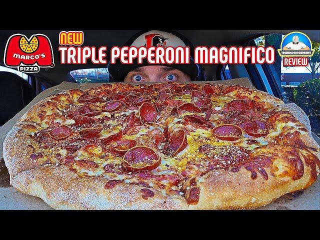 Marco's Pizza® Triple Pepperoni Magnifico Pizza Review!  | Best Chain Pizza? | theendorsement