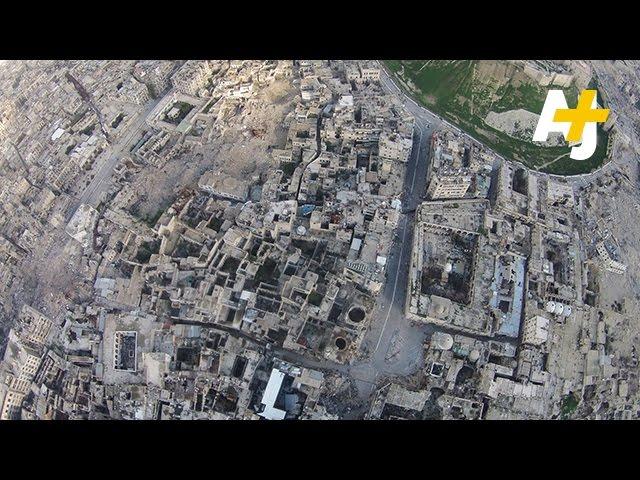 Drone Images Show Ancient City Of Aleppo In Ruins From War