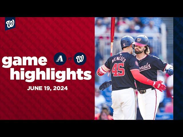 D-backs vs. Nationals Game Highlights (6/19/24) | MLB Highlights