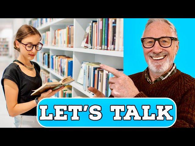 Real Life British English Conversation Practise - At The Library